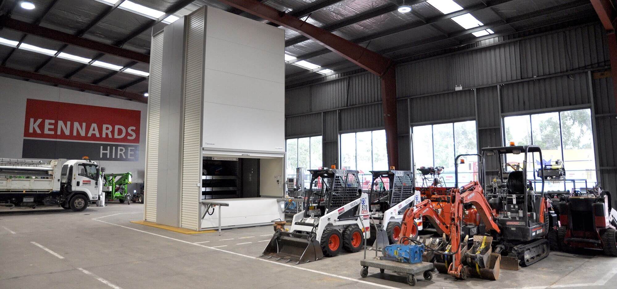 Vertical storage machines at Penrith