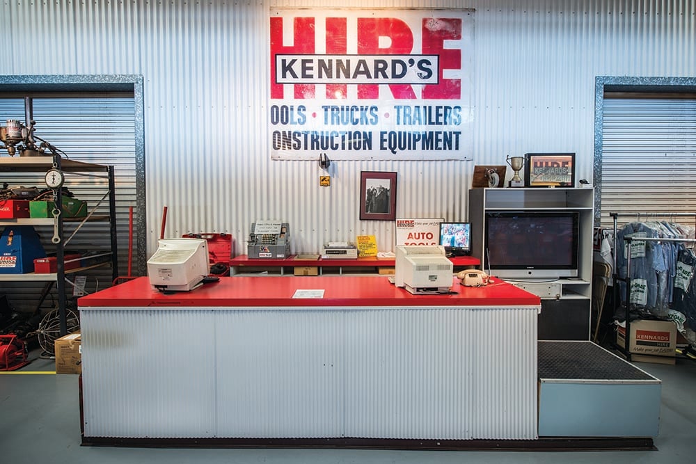 The original Kennards Hire Artarmon branch service desk