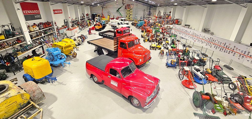 High shot of the Kennards Hire museum