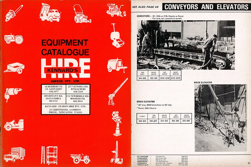 Old Kennards Hire brochure