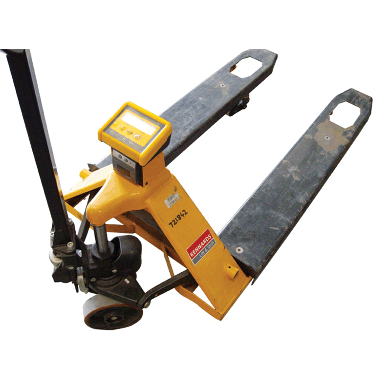 PALLET TRUCK WITH SCALES for Rent Kennards Hire