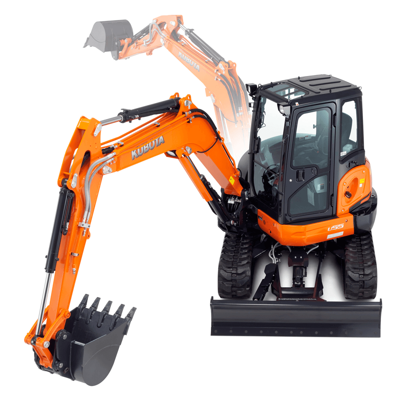 EXCAVATOR 5.5T ZERO SWING for Rent Kennards Hire