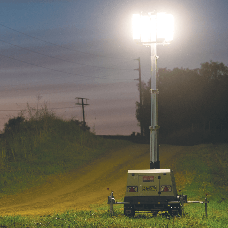 Light Tower Led 4 Head Trolley For Rent Kennards Hire