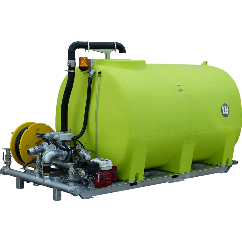 WATER TANK & PUMP 4400L SKID for Rent Kennards Hire