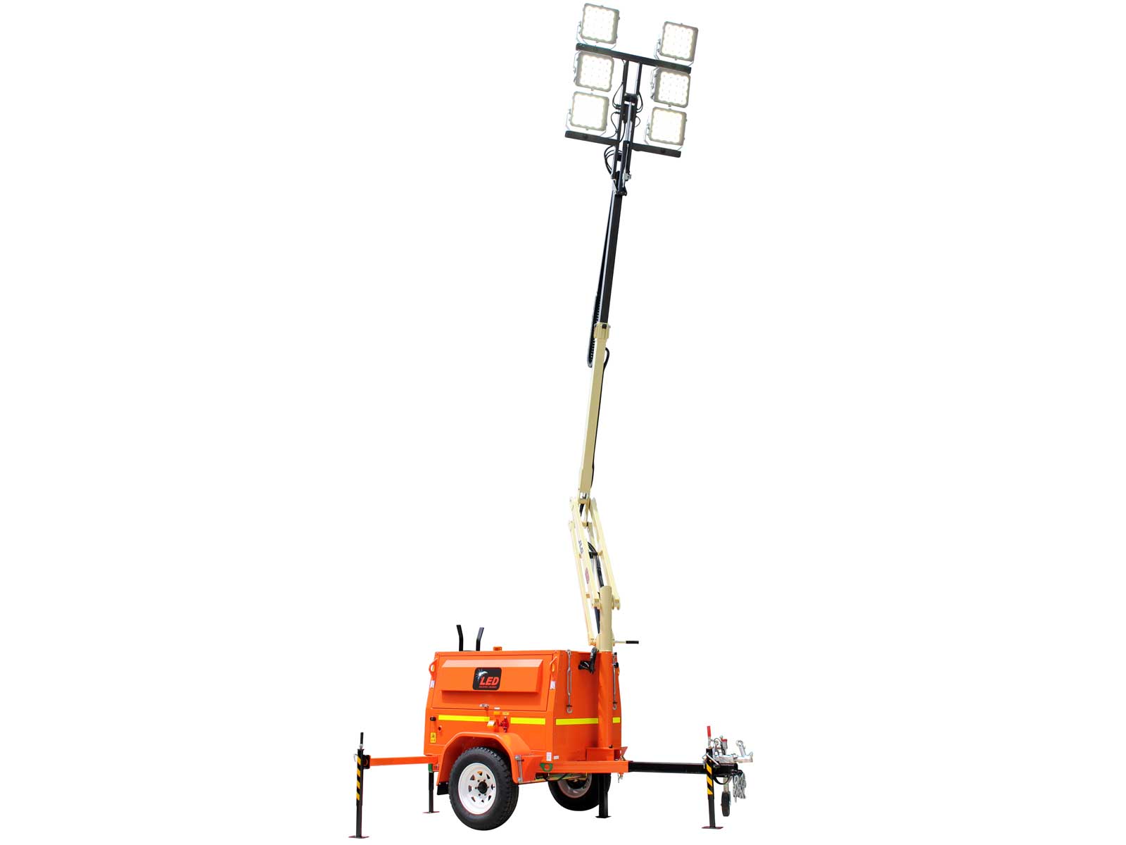 LIGHT TOWER LED 6 HEAD DIESEL for Rent Kennards Hire