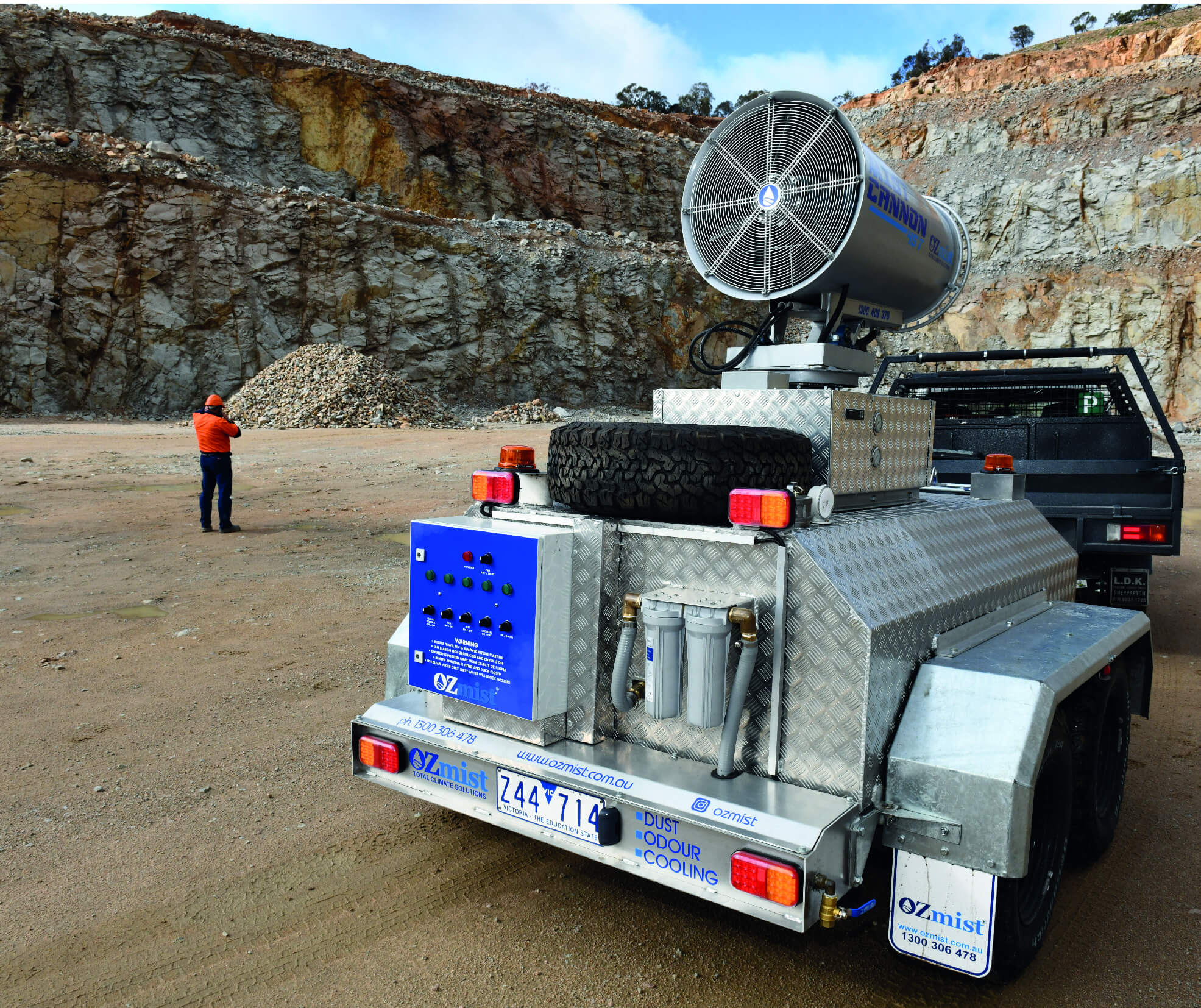 DUST SUPPRESSION UNIT LARGE (TRAILER) for Rent Kennards Hire