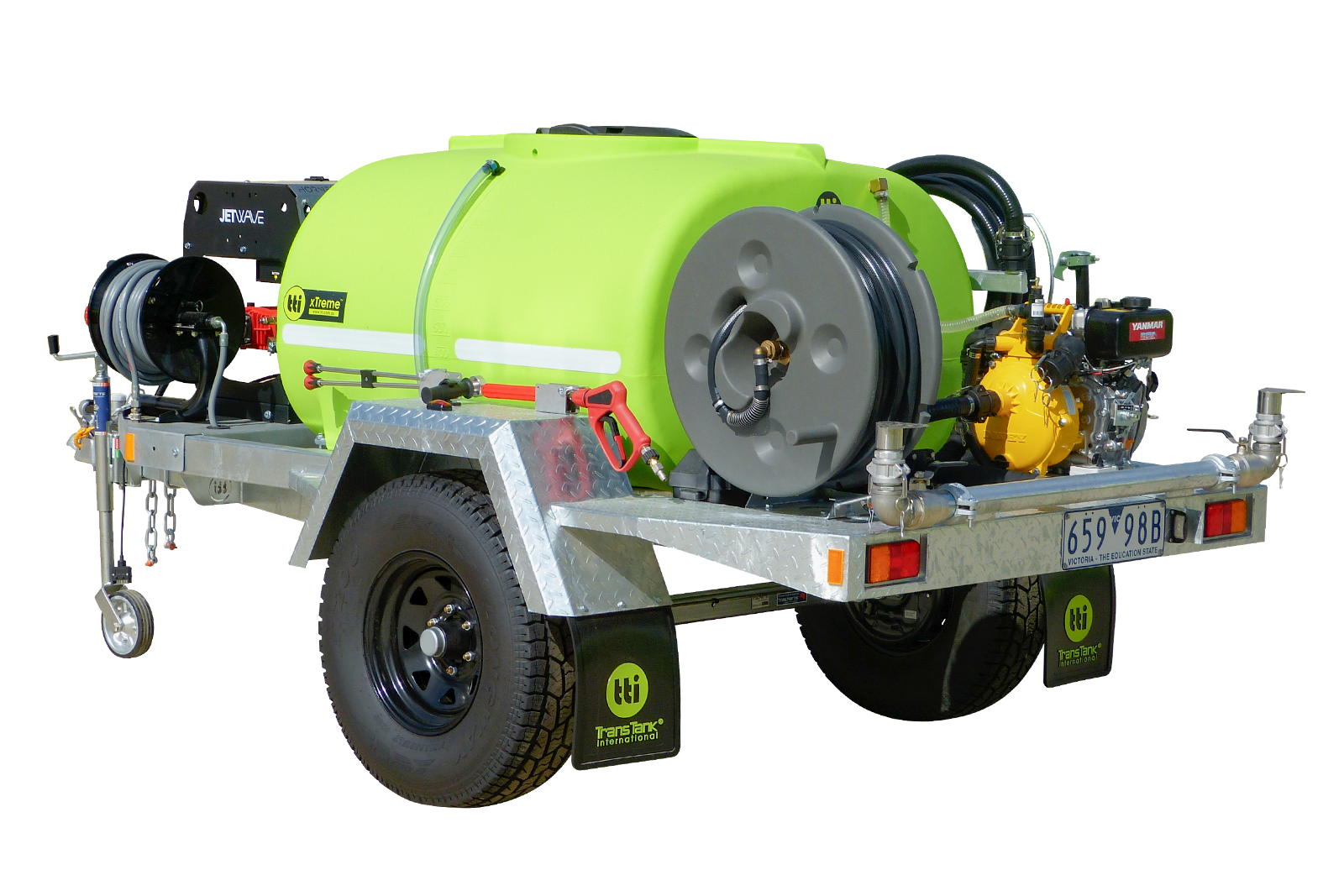 3500 PSI Diesel Pressure Washer With Water Cart for Rent - Kennards Hire