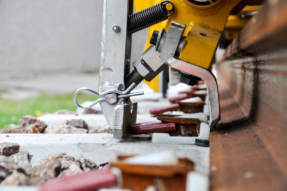 Kennards Hire rail equipment being used