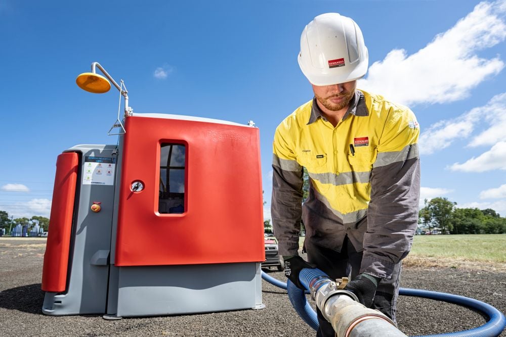 Kennards Hire solutions-based water treatment in operation