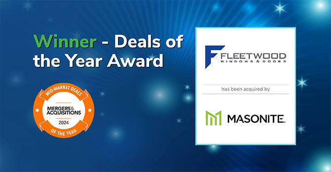 Kroll's Industrials Team Wins Middle-Market M&A Deal of the Year