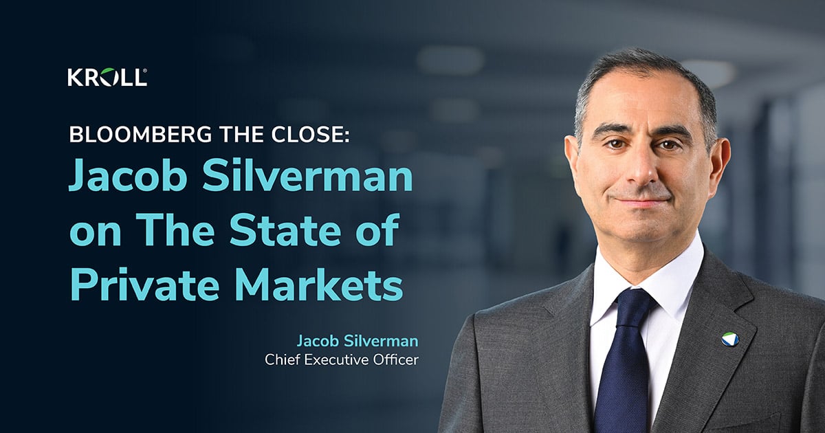 Bloomberg The Close I Kroll CEO: On The State of Private Markets Bloomberg The Close I Kroll CEO: On The State of Private Markets