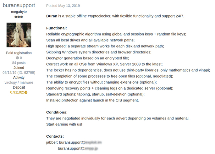 Malware Analysis – Buran Ransomware-as-a-Service