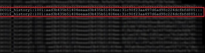 Password History Detection: Two Consecutive Identical Hashes