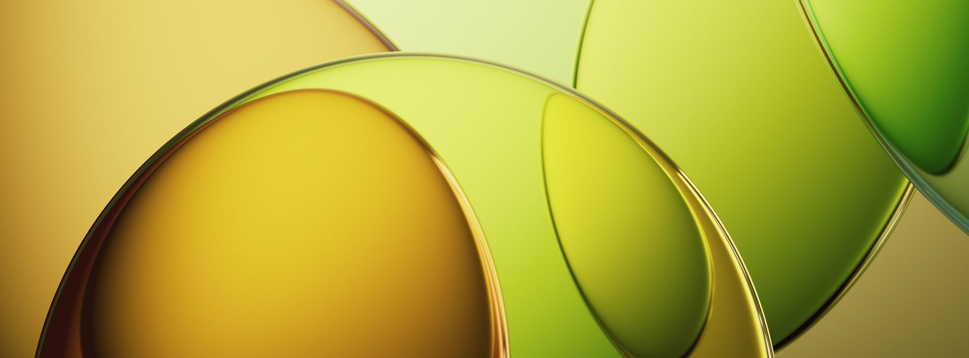 Lewis Silkin Overlapping transparent coloured bubbles in a variety of shades of green and brown
