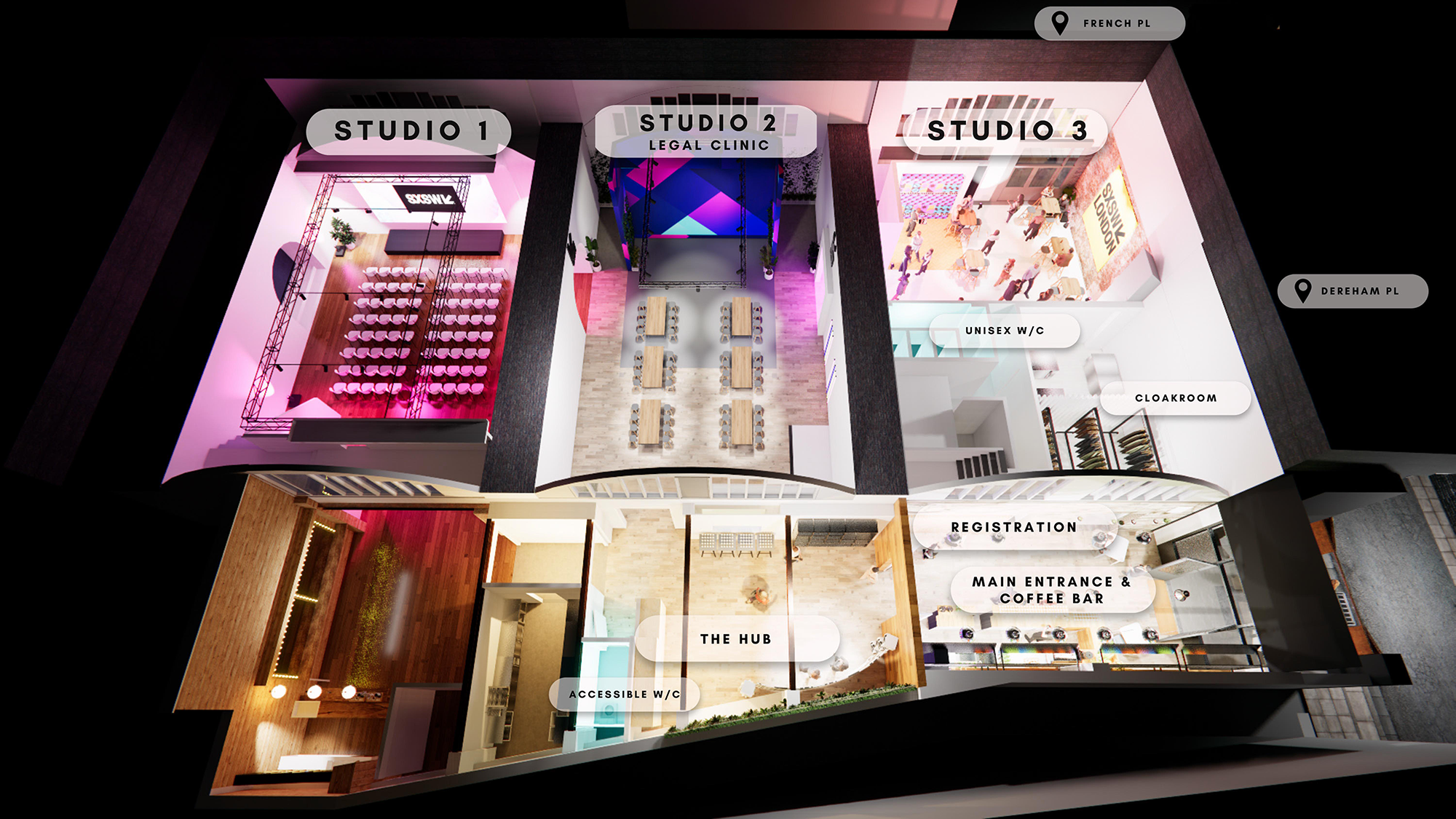 LS @ SXSW London - White Rabbit floor plan