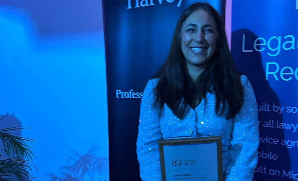 Shalina Crossley hold the 'Employment Team of the Year' award at Chambers UK Awards 2025.