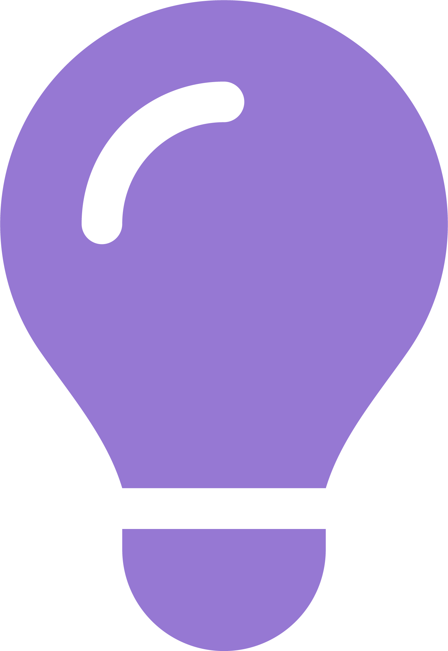 Purple lightbulb icon