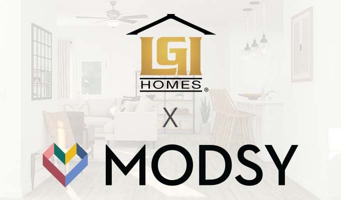 LGI Homes and Modsy logos