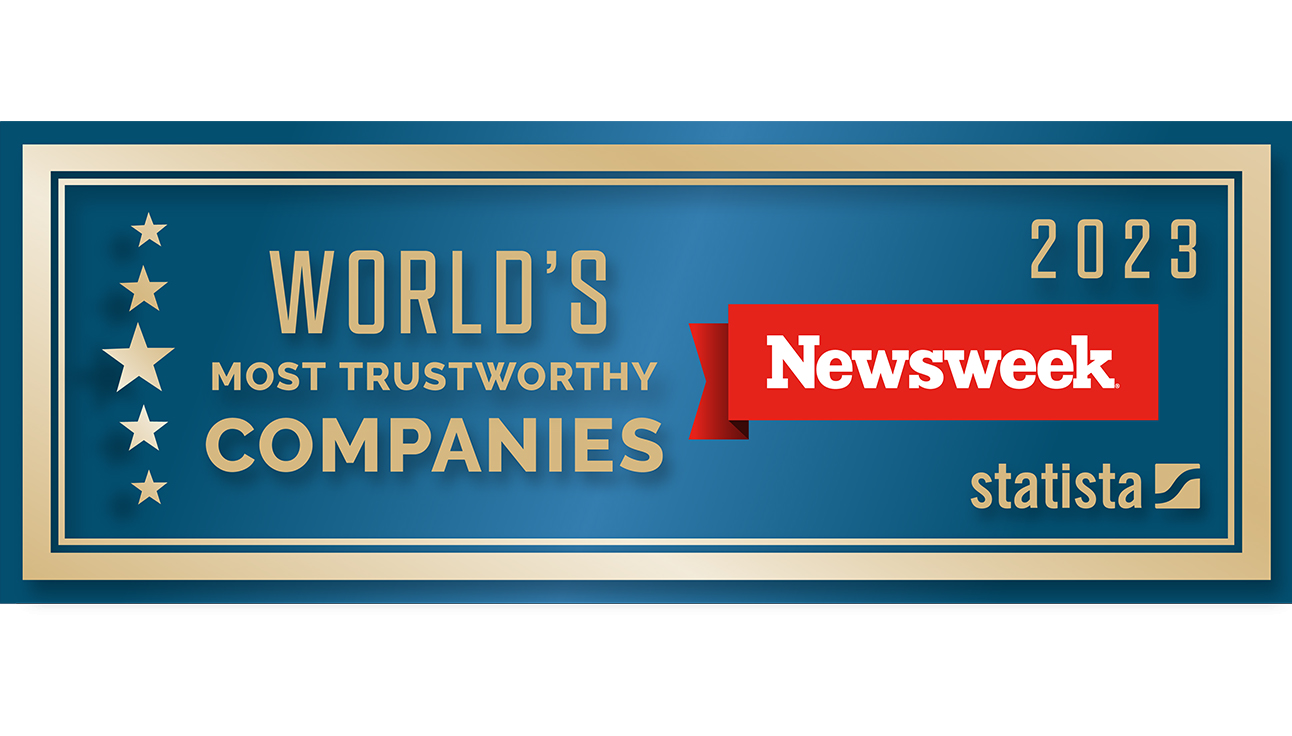 Newsweek's Most Trusted Companies in the World 2023 logo