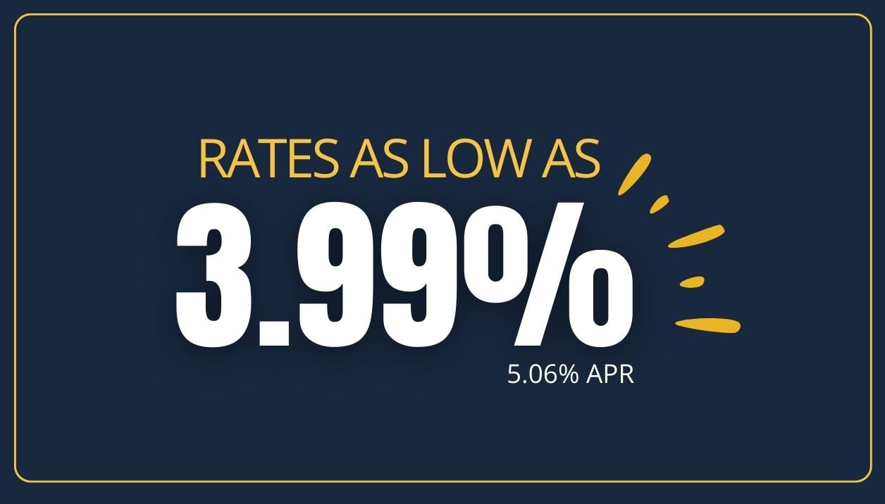 Interest rate as low as 3.99%