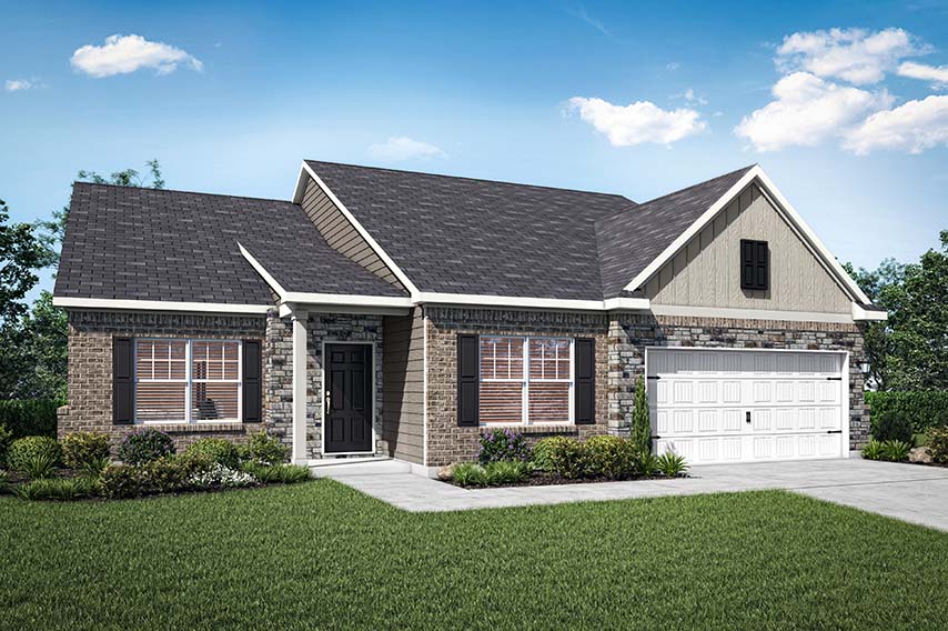 Rendering of the Dockery floor plan