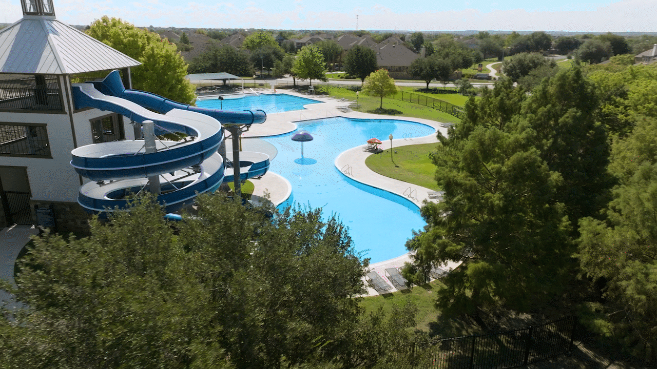 GIF showing resort-style pool
