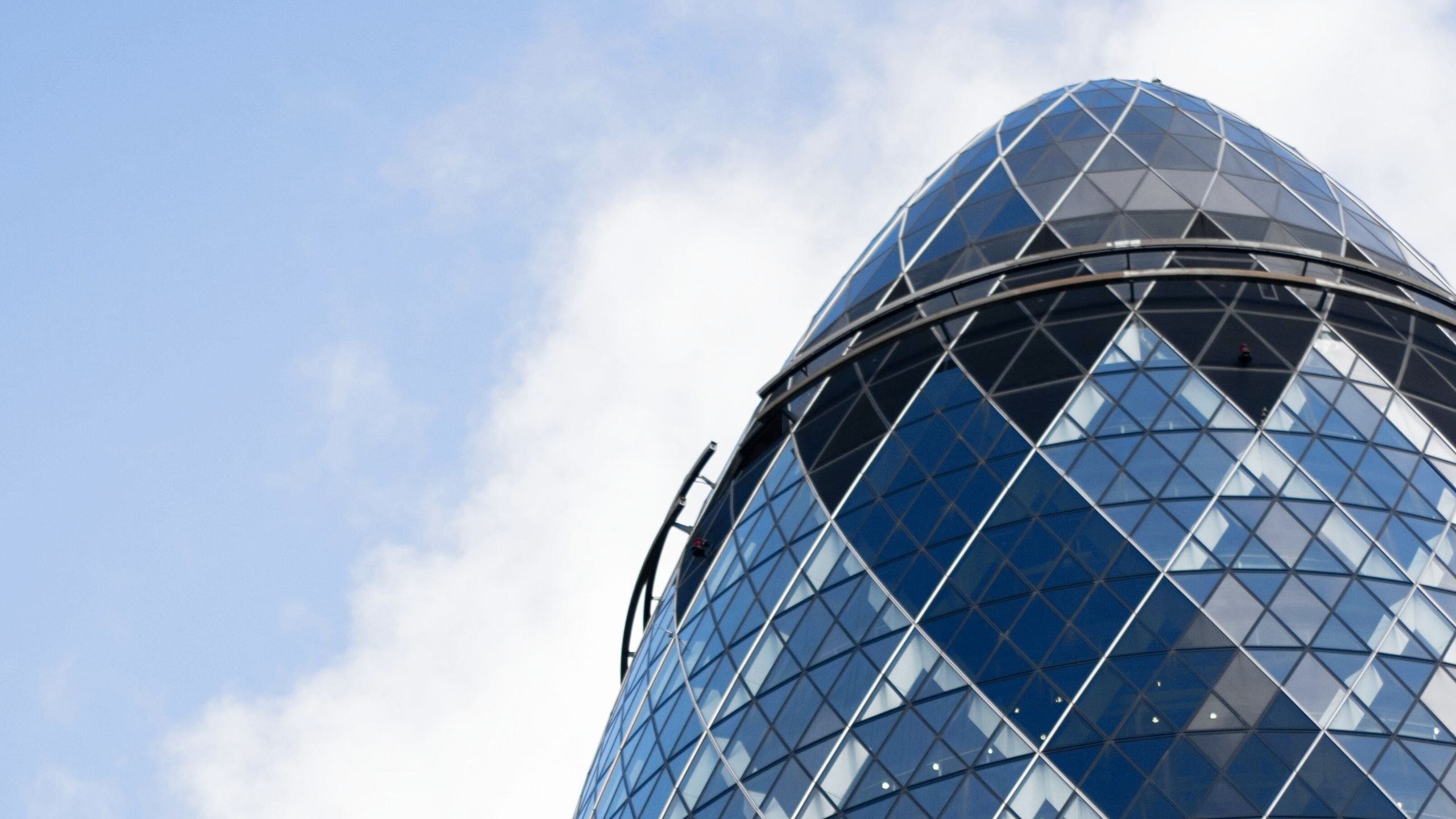 Gherkin building in London's baking district