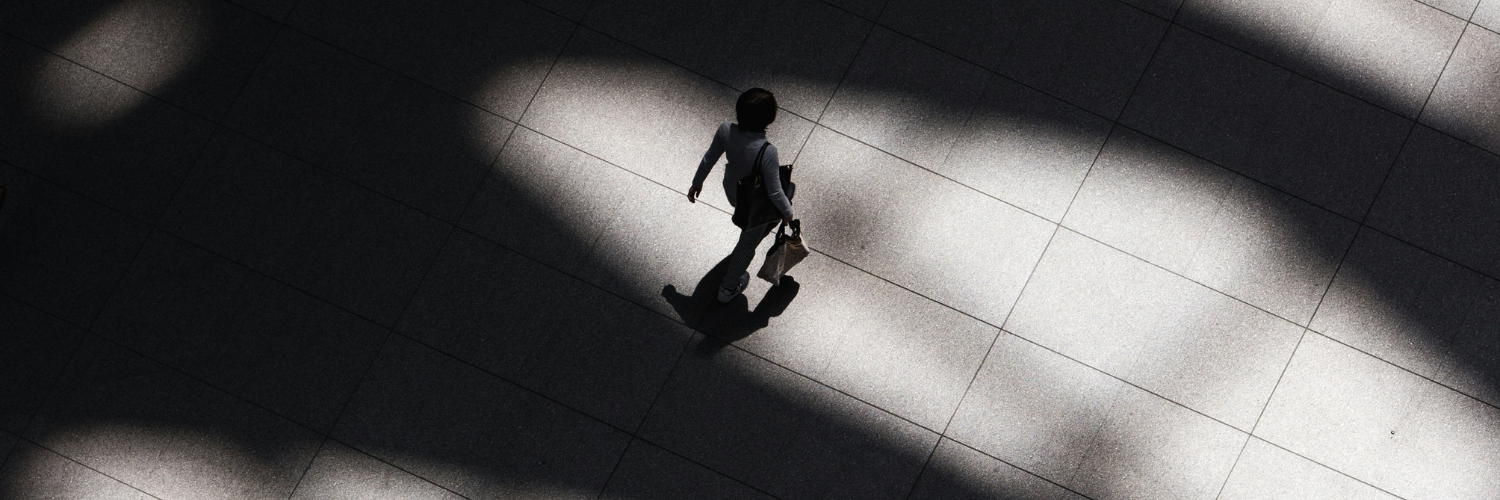 Person walking_aerial_shadows