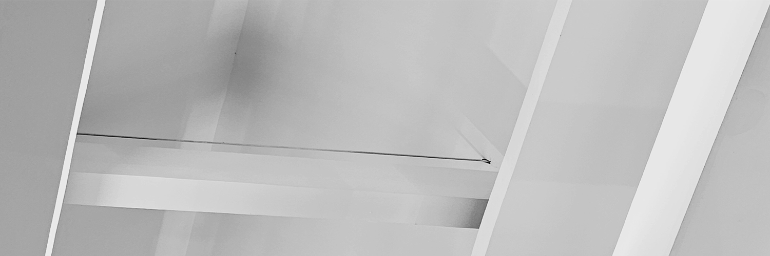 white architecture beams ceiling