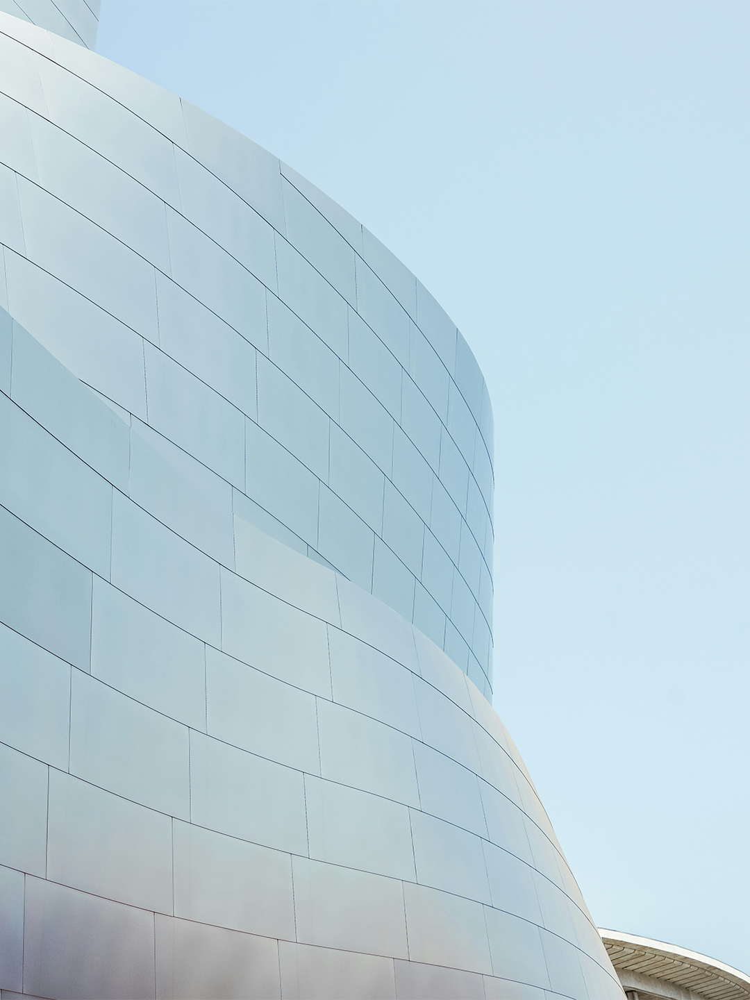 abstract blue glass building