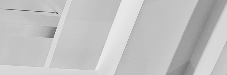 white architecture beams ceiling
