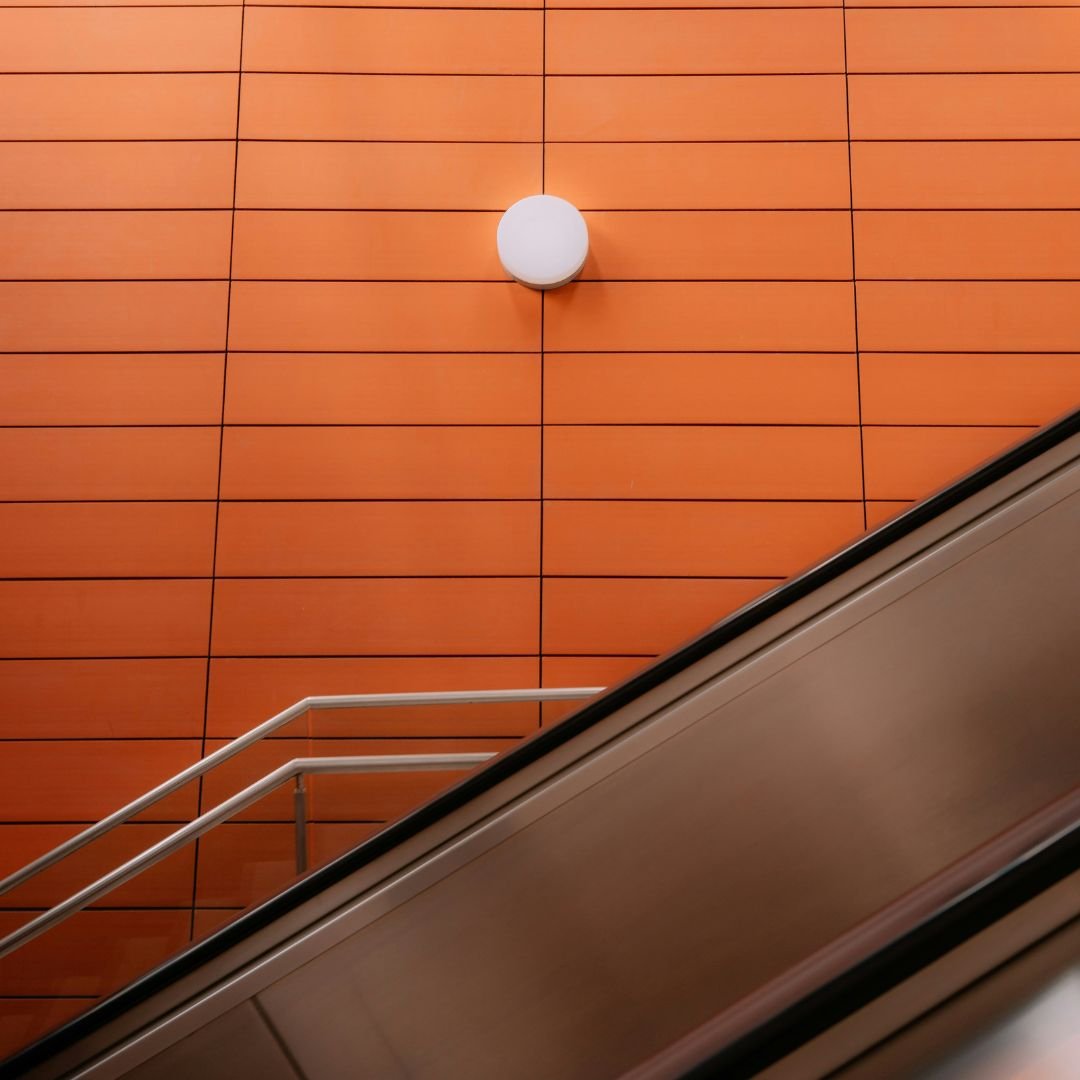 orange staircase