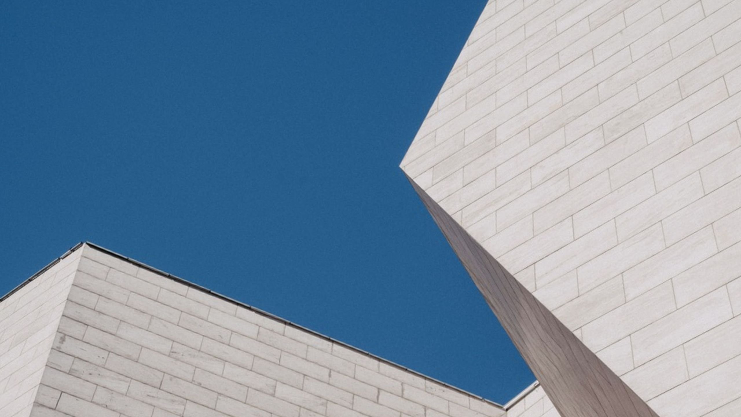 white brick modern building