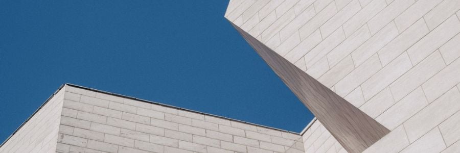 white brick modern building