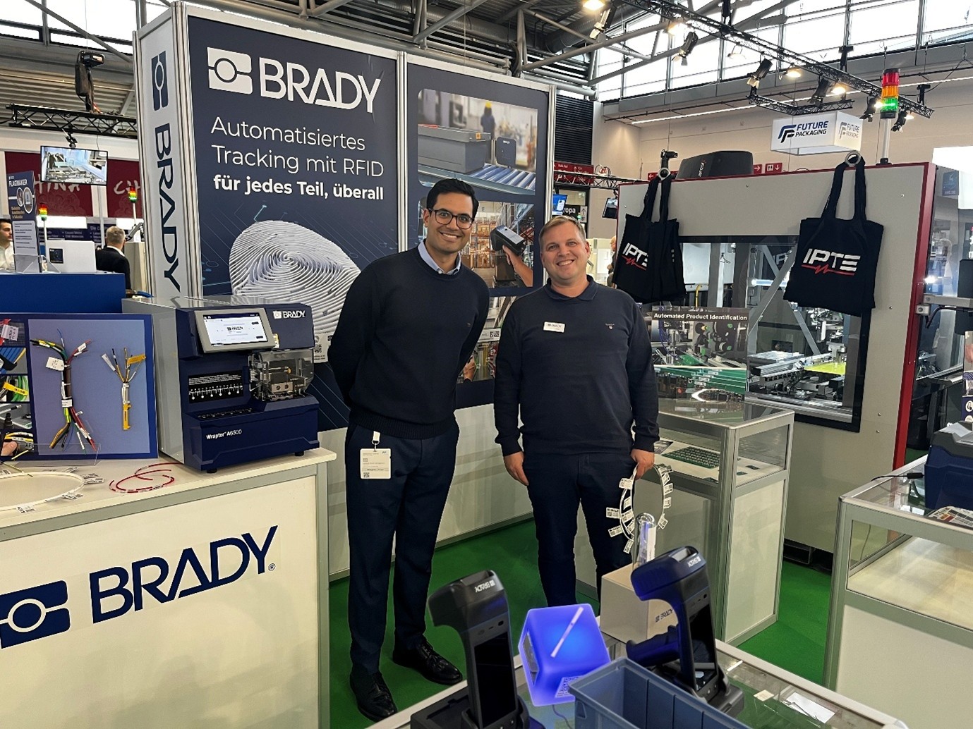Bobby Powar and Sebastian Weiss of Brady at Productionica 2025