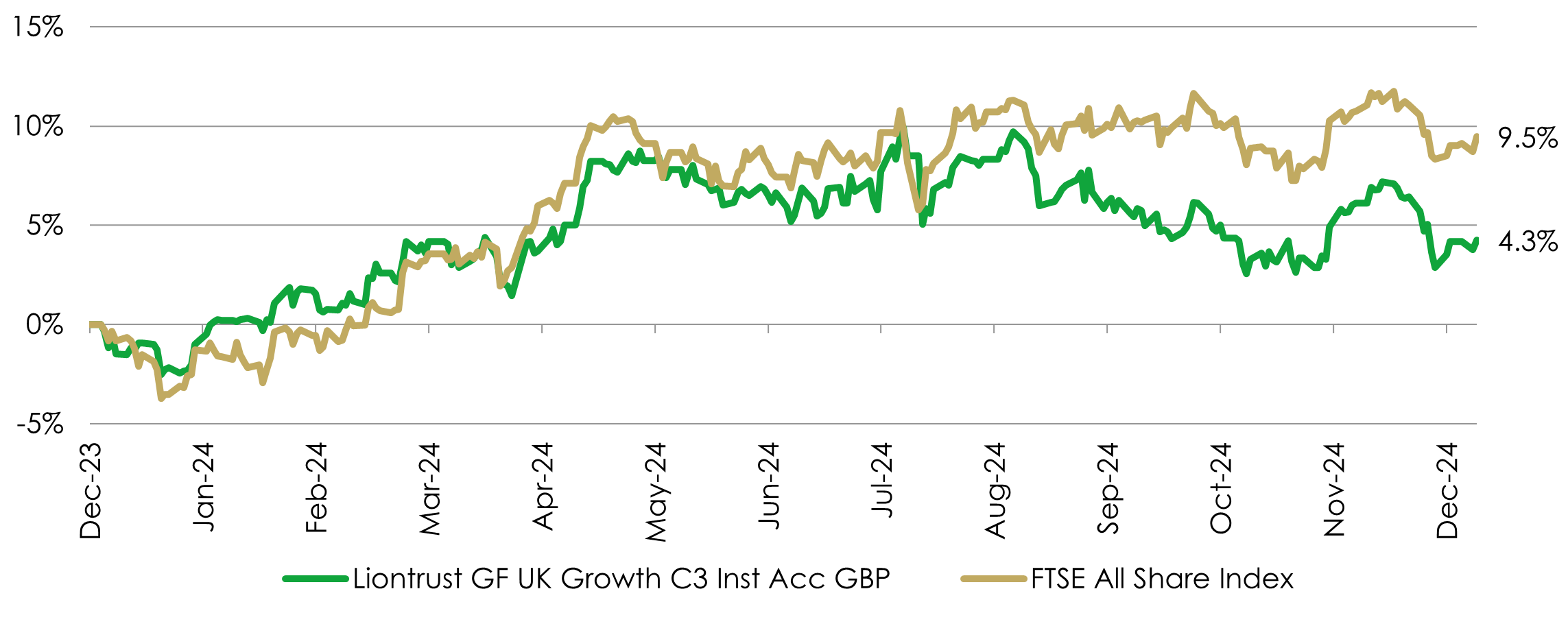 2024 – fund performance versus the index