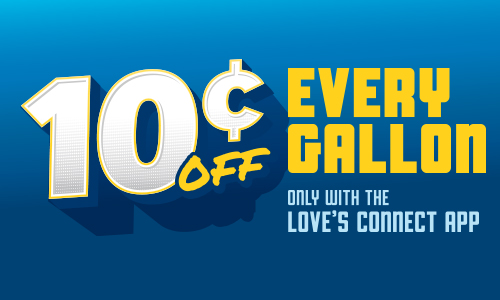 Save 10¢ on every gallon graphic