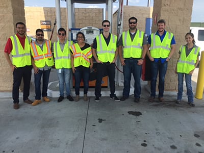 trillium interns visit cng station