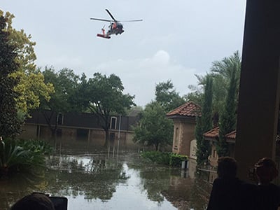 helicopter rescue during harvey