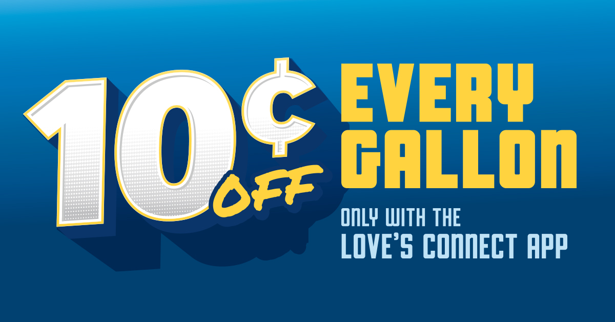 Save 10¢ on every gallon graphic