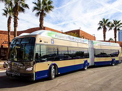 cng bus for RTC in vegas