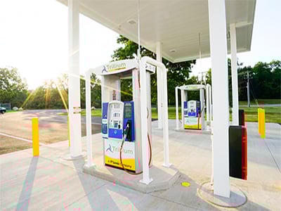 cng fuel pumps at trillium station
