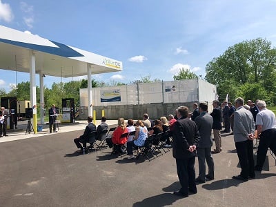 trillium ribbon cutting at new castle transit authority