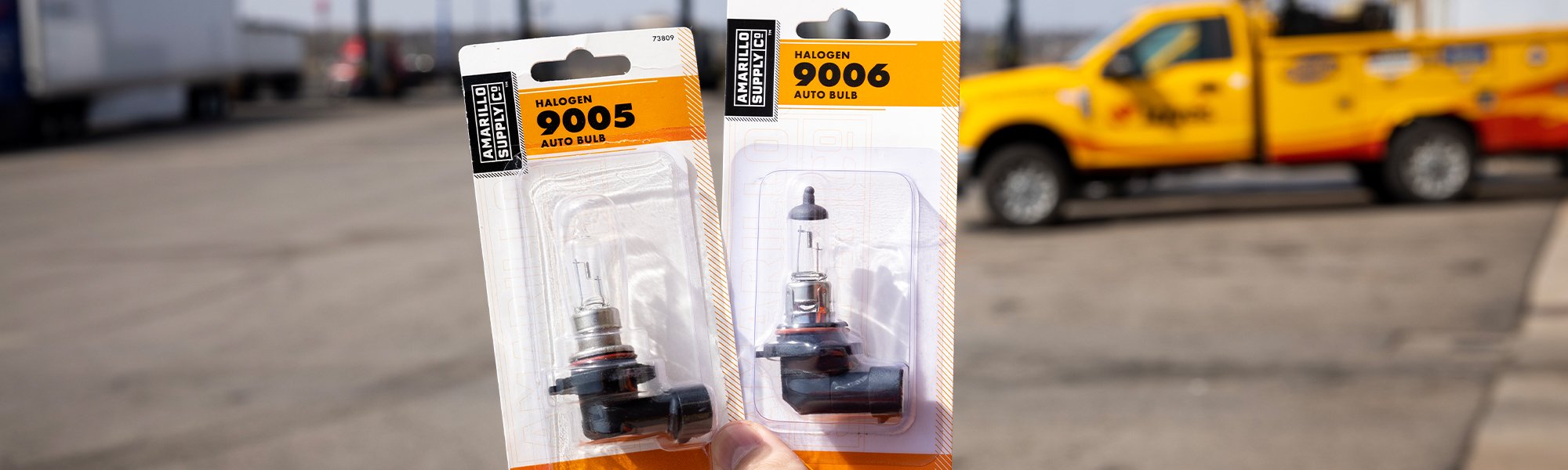 A photo of Amarillo Supply Co. high and low beam lights