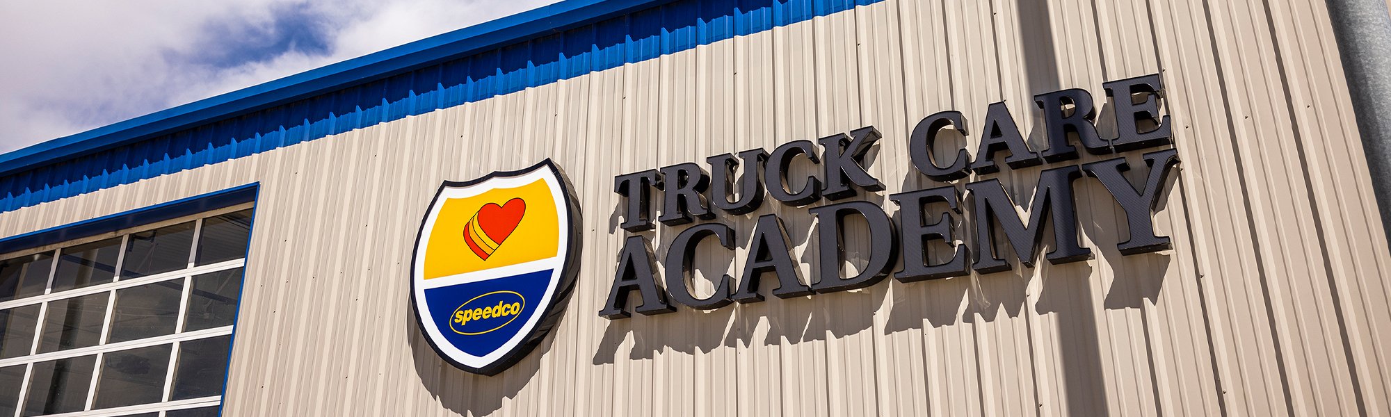 A photo of the exterior of the Love's Truck Care Academy in Amarillo