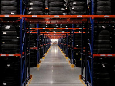 An interior shot of a retread facility