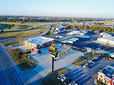 West Memphis Arkansas Love's Travel Stops aerial photo