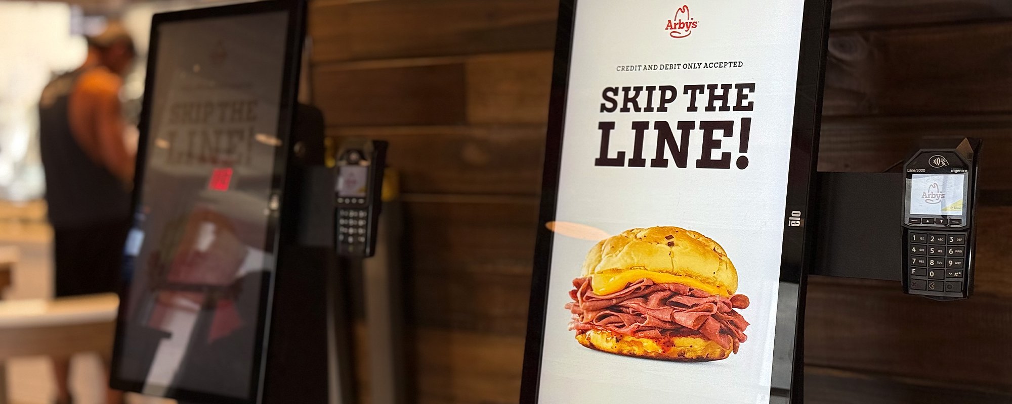 Order Ahead smart kiosks for Arby's at Love's Travel Stop location in Perry, OK