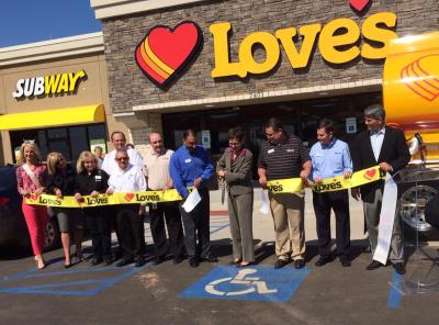 Choctaw 486 grand opening of Love's Travel Stops