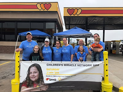 cmn funraiser at loves in texas